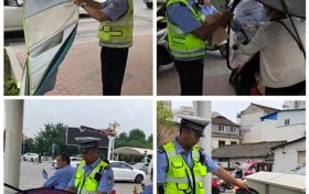 南鄭交警集中整治首日！現(xiàn)場(chǎng)拆除遮陽(yáng)棚傘500余把！縮略圖
