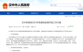 漢中體育館2023年免費低收費開放工作方案縮略圖