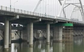 漢江城市橋閘現(xiàn)定于1月28日晚開閘放水，29日晚落閘蓄水縮略圖