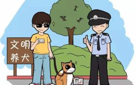 罰款300元！遛狗未拴繩，略陽公安開出首張罰單縮略圖