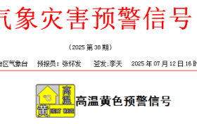 漢臺區(qū)發(fā)布高溫黃色預(yù)警！連續(xù)3天→縮略圖