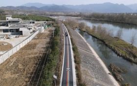 漢中一河畔休閑步道建成投用縮略圖